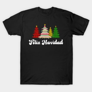 Family Matching Feliz Navidad Spanish - Mexican Christmas T-Shirt